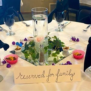 Wedding table signs,will customize any,5$ a piece +5$ labor.Will make multiple